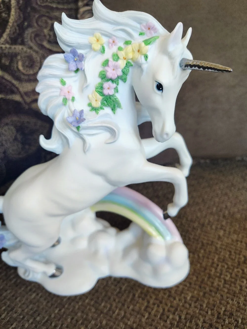 VTG Princeton Gallery “Love’s Rainbow” Fine Porcelain Unicorn Figurine 1996